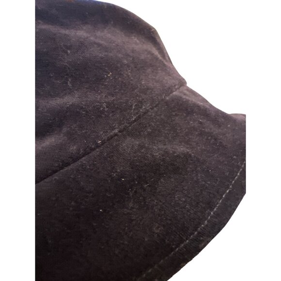 Rothschild Girls Navy Blue Velvet Bucket Hat Size 8 - Picture 2 of 4